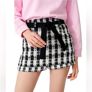 Maje Thick Tweed Check Skort skorts no tag not new